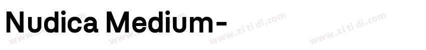 Nudica Medium字体转换